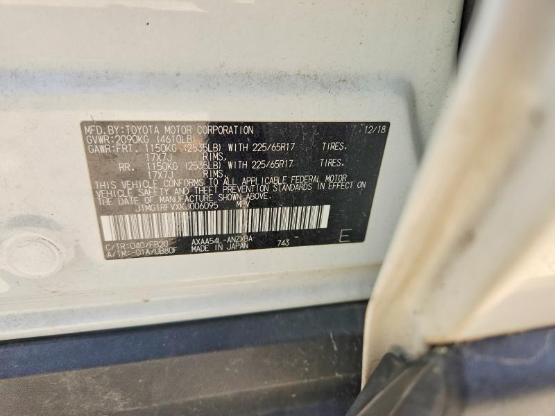 Aukcja sprzedaży 2019 Toyota Rav4, vin: JTMG1RFVXKJ006095, numer aukcji: 54690446