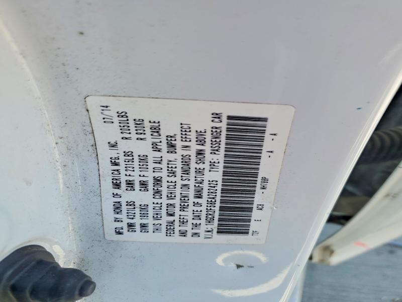 53040516 :رقم المزاد ، 1HGCR2F58EA282425 vin ، 2014 Honda Accord مزاد بيع