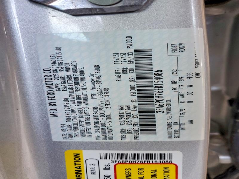 53883296 :رقم المزاد ، 3FA6P0H76FR154086 vin ، 2015 Ford Fusion مزاد بيع