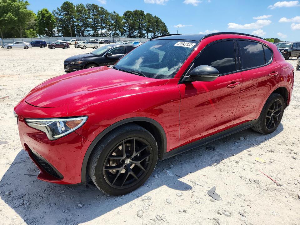 54042156 :رقم المزاد ، ZASPAKBN4K7C45322 vin ، 2019 Alfa Romeo Stelvio مزاد بيع