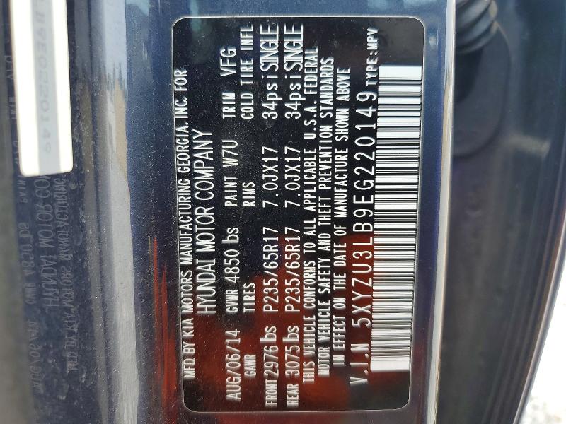 Aukcja sprzedaży 2014 Hyundai Santa Fe Sport, vin: 5XYZU3LB9EG220149, numer aukcji: 54829226