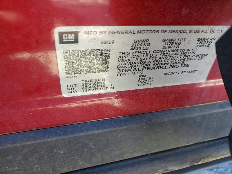 Продаж на аукціоні авто 2019 Gmc Terrain, vin: 3GKALPEX8KL295336, номер лоту: 53625046