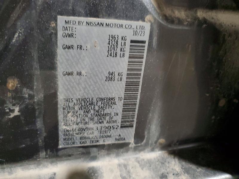53997126 :رقم المزاد ، 1N4BL4DV9RN339052 vin ، 2024 Nissan Altima مزاد بيع