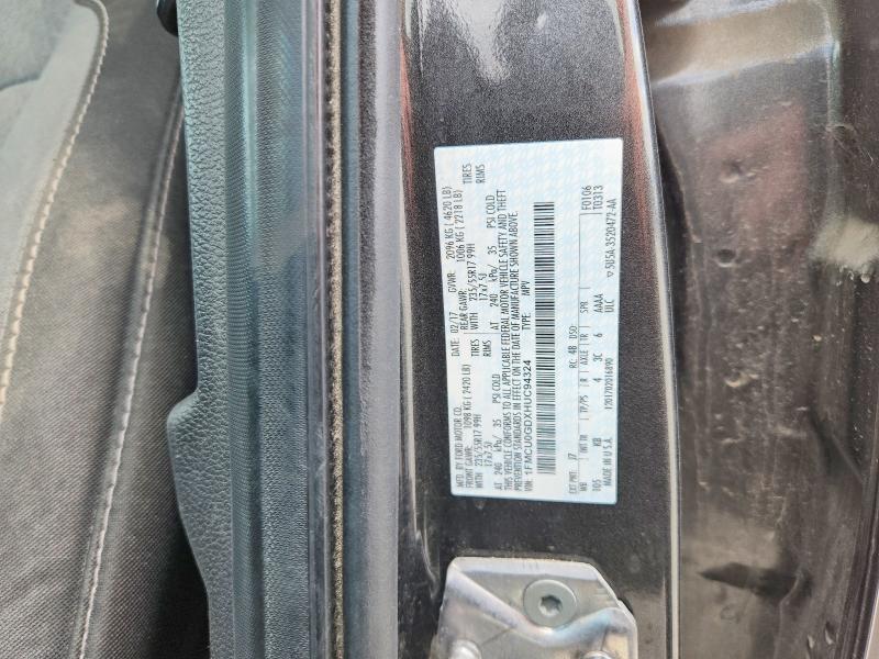 Продаж на аукціоні авто 2017 Ford Escape, vin: 1FMCU0GDXHUC94324, номер лоту: 53631116