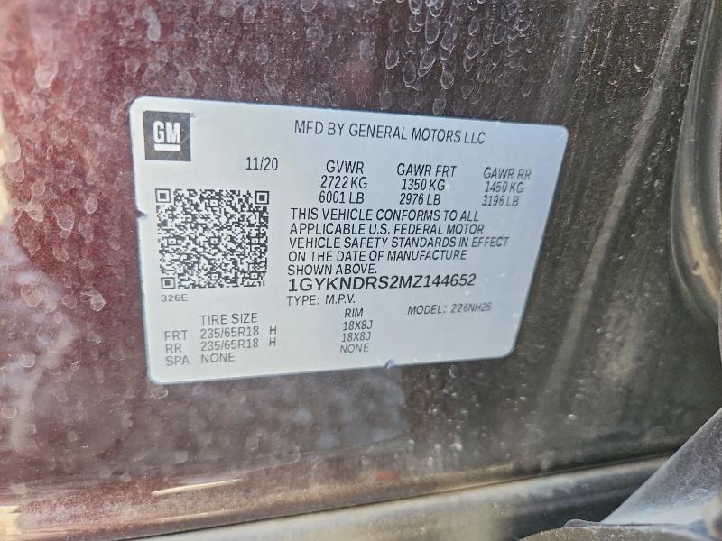 Продажа на аукционе авто 2021 Cadillac Xt5, vin: 1GYKNDRS2MZ144652, номер лота: 53292576