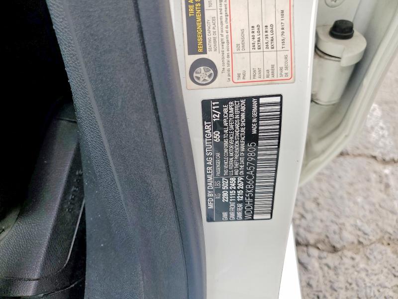Aukcja sprzedaży 2012 Mercedes-benz E, vin: WDDHF5KB6CA579805, numer aukcji: 55442526