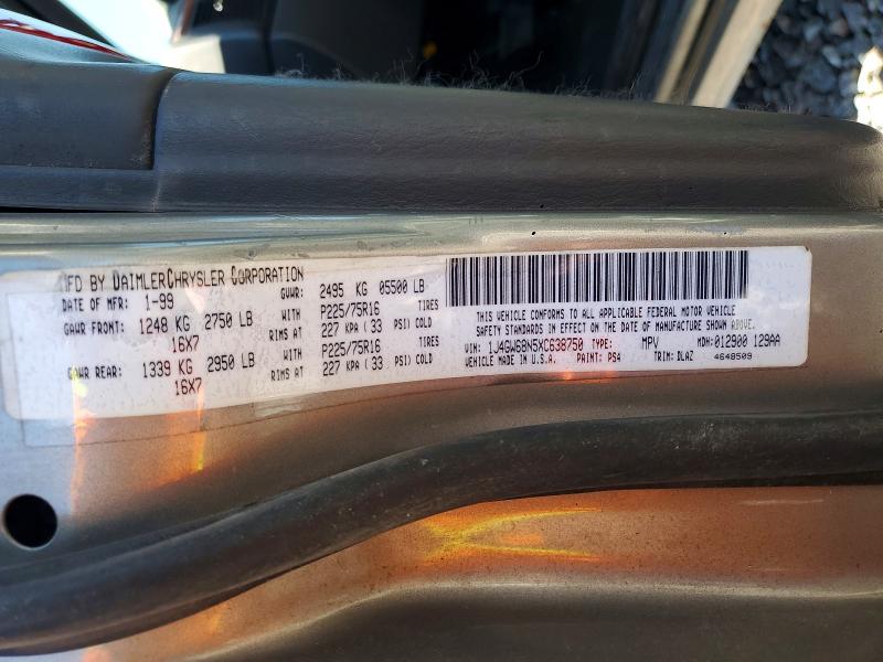 Продаж на аукціоні авто 1999 Jeep Grand Cherokee, vin: 1J4GW68N5XC638750, номер лоту: 53044536