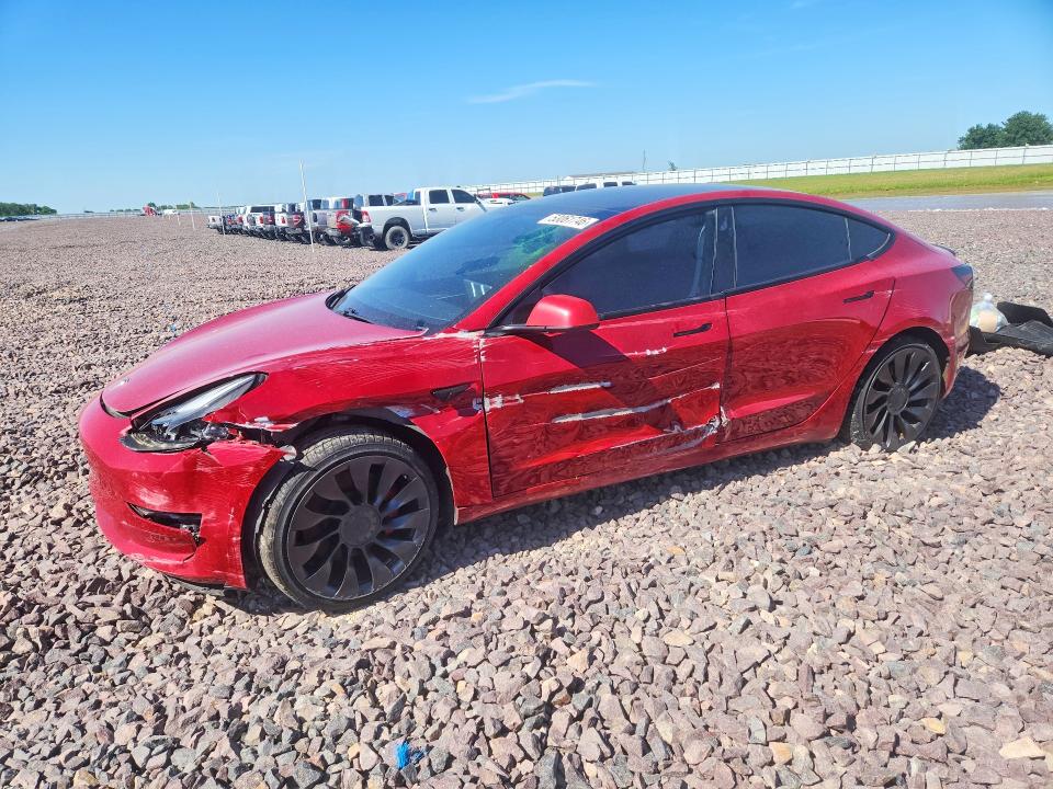 53061746 :رقم المزاد ، 5YJ3E1ECXMF050807 vin ، 2021 Tesla Model 3 مزاد بيع