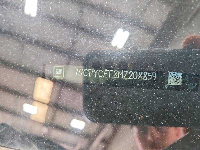 Продаж на аукціоні авто 2021 Chevrolet Silverado, vin: 1GCPYCEF8MZ208859, номер лоту: 55210216