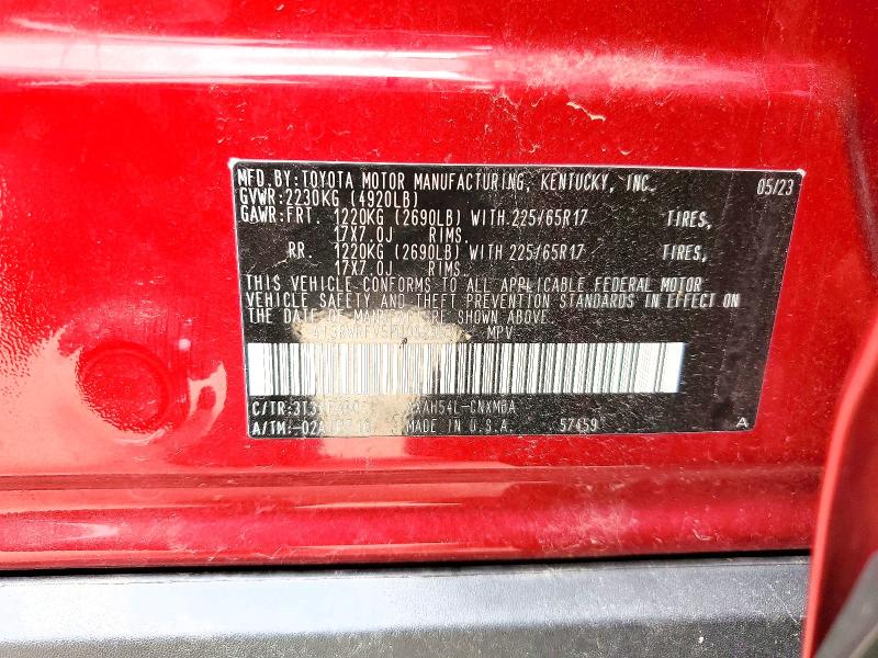 54501806 :رقم المزاد ، 4T3RWRFV5PU092953 vin ، 2023 Toyota Rav4 Hybrid مزاد بيع