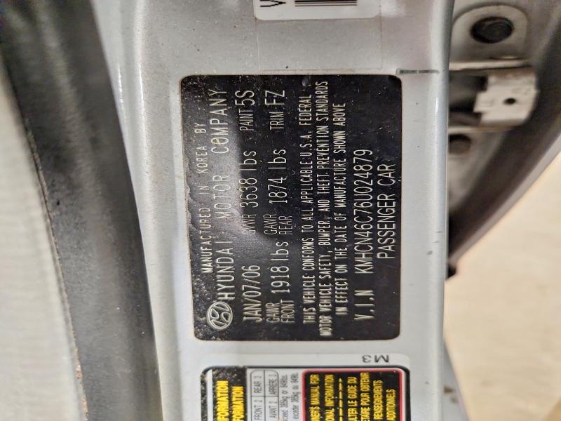 Продажа на аукционе авто 2006 Hyundai Accent, vin: KMHCN46C76U024879, номер лота: 54941336