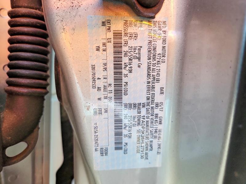 Продажа на аукционе авто 2017 Ford Focus, vin: 1FADP3K26HL279130, номер лота: 54800906