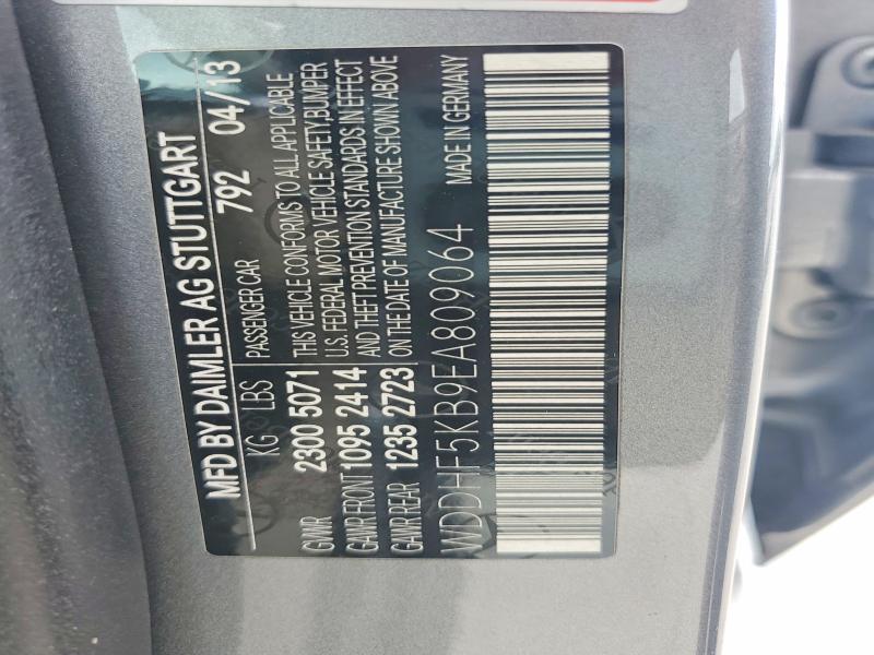 Aukcja sprzedaży 2014 Mercedes-benz E, vin: WDDHF5KB9EA809064, numer aukcji: 54056426