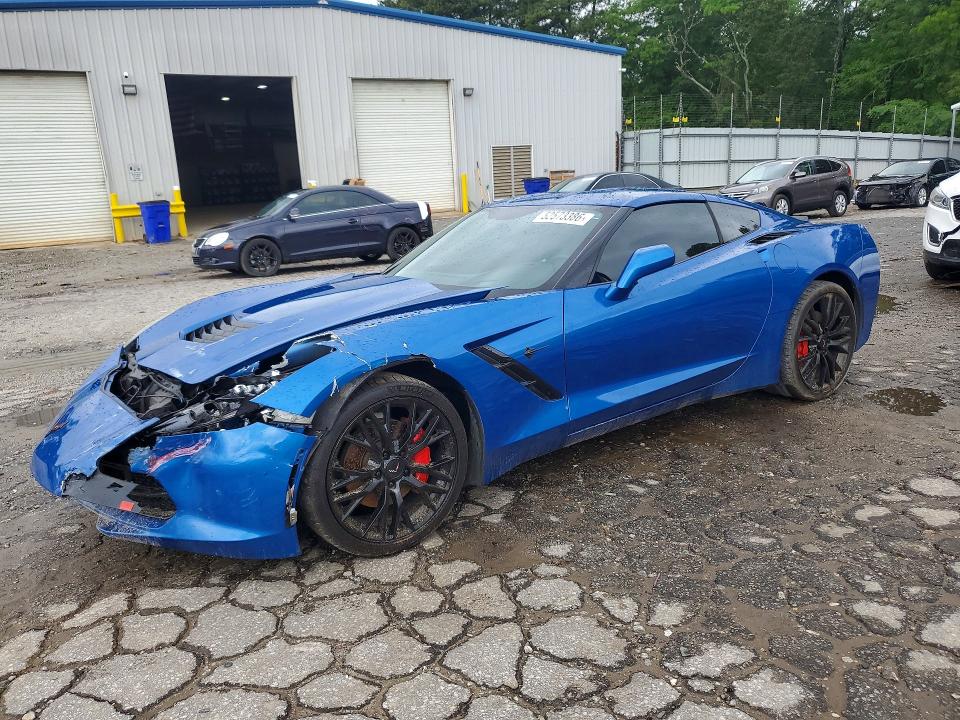 52573386 :رقم المزاد ، 1G1YD2D73F5100155 vin ، 2015 Chevrolet Corvette مزاد بيع
