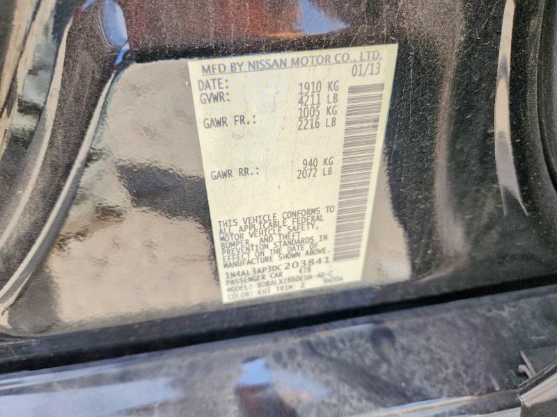 Продаж на аукціоні авто 2013 Nissan Altima, vin: 1N4AL3AP3DC203841, номер лоту: 53198076
