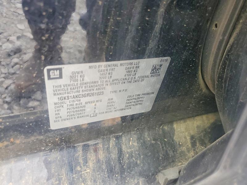 Продажа на аукционе авто 2016 Gmc Yukon, vin: 1GKS1AKC3GR261023, номер лота: 53722756