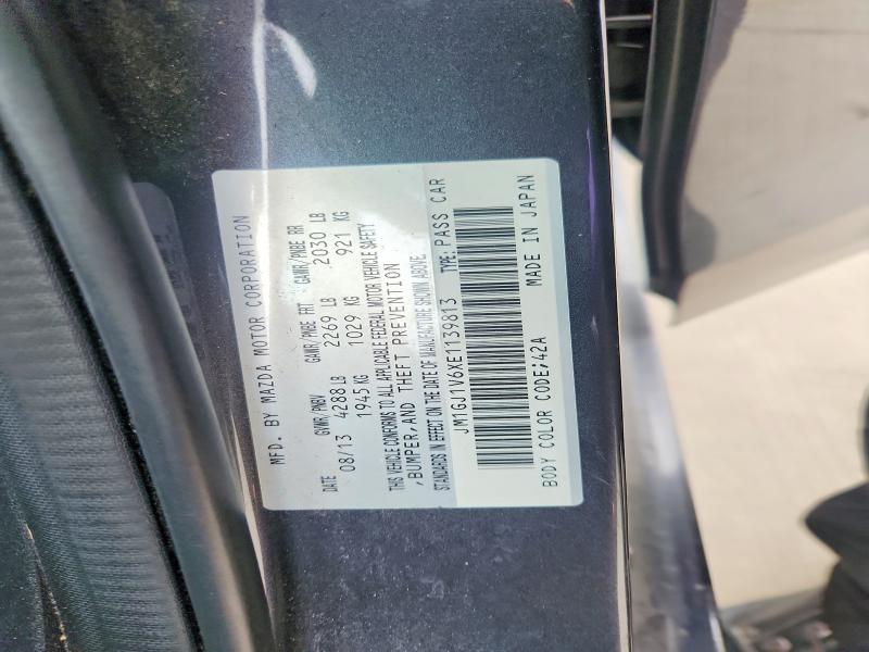 Продажа на аукционе авто 2014 Mazda 6, vin: JM1GJ1V6XE1139813, номер лота: 52445176