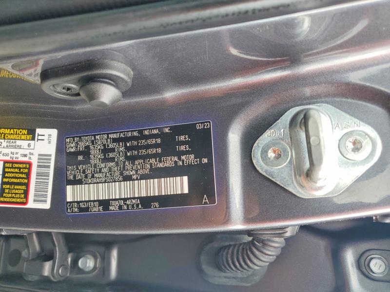 Aukcja sprzedaży 2023 Toyota Highlander, vin: 5TDKDRAH9PS027856, numer aukcji: 55245446