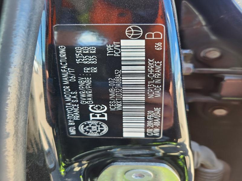 Продажа на аукционе авто 2018 Toyota Yaris, vin: VNKKTUD32JA088452, номер лота: 53549386