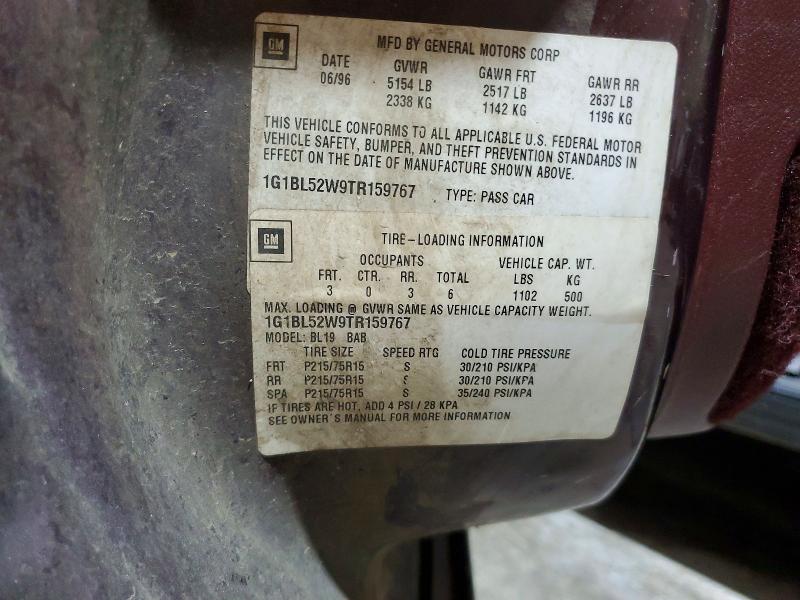 Продажа на аукционе авто 1996 Chevrolet Caprice, vin: 1G1BL52W9TR159767, номер лота: 53910736