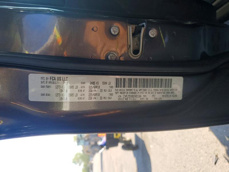 Aukcja sprzedaży 2019 Jeep Cherokee, vin: 1C4PJMDX9KD491304, numer aukcji: 52204776