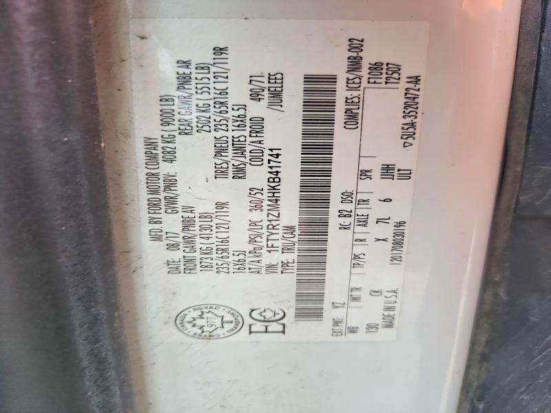 Aukcja sprzedaży 2017 Ford Transit, vin: 1FTYR1ZM4HKB41741, numer aukcji: 50574836