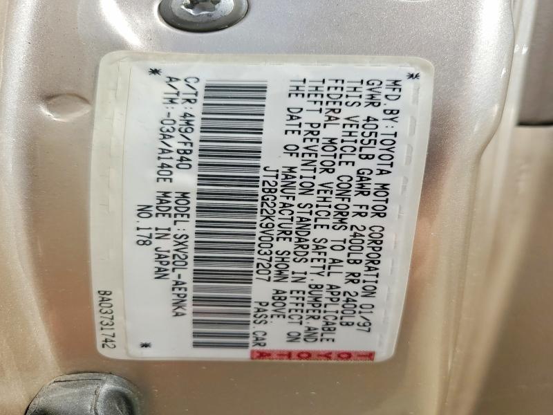 52274606 :رقم المزاد ، JT2BG22K9V0037207 vin ، 1997 Toyota Camry مزاد بيع