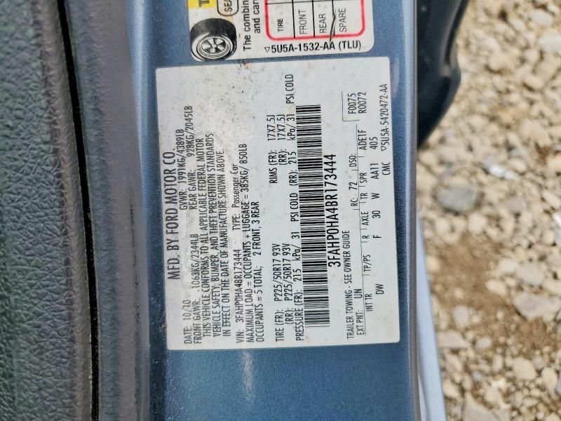 55580246 :رقم المزاد ، 3FAHP0HA4BR173444 vin ، 2011 Ford Fusion مزاد بيع