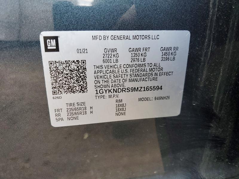 Продажа на аукционе авто 2021 Cadillac Xt5, vin: 1GYKNDRS9MZ165594, номер лота: 53583606