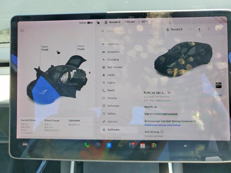 Продажа на аукционе авто 2021 Tesla Model Y, vin: 5YJYGDEEXMF088668, номер лота: 52030626