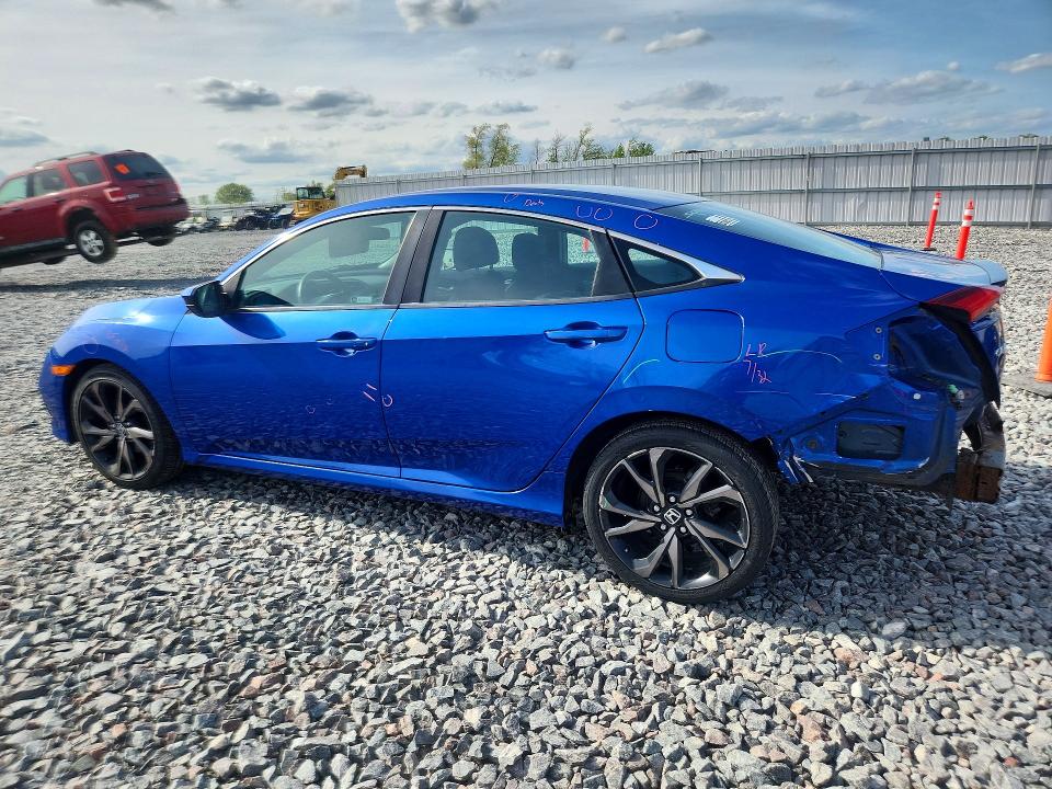 53304476 :رقم المزاد ، 19XFC2F8XKE013391 vin ، 2019 Honda Civic مزاد بيع