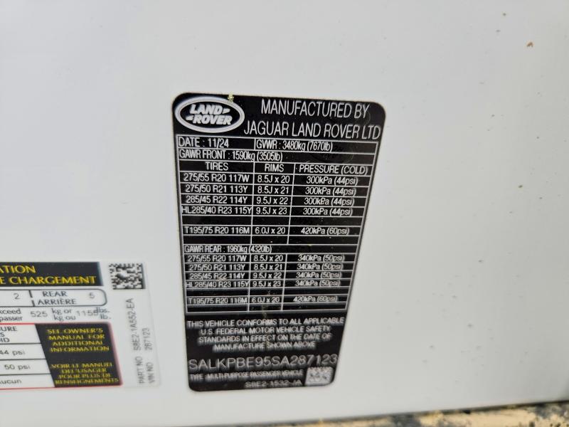 Продаж на аукціоні авто 2025 Land Rover Range Rover, vin: SALKPBE95SA287123, номер лоту: 54800556