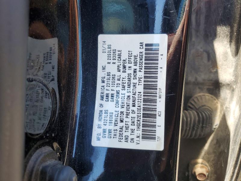 Aukcja sprzedaży 2014 Honda Accord, vin: 1HGCR2E50EA122024, numer aukcji: 55348826