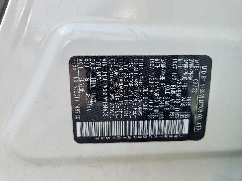 Auction sale of the 2023 Nissan Rogue, vin: JN8BT3CB8PW184663, lot number: 53082486