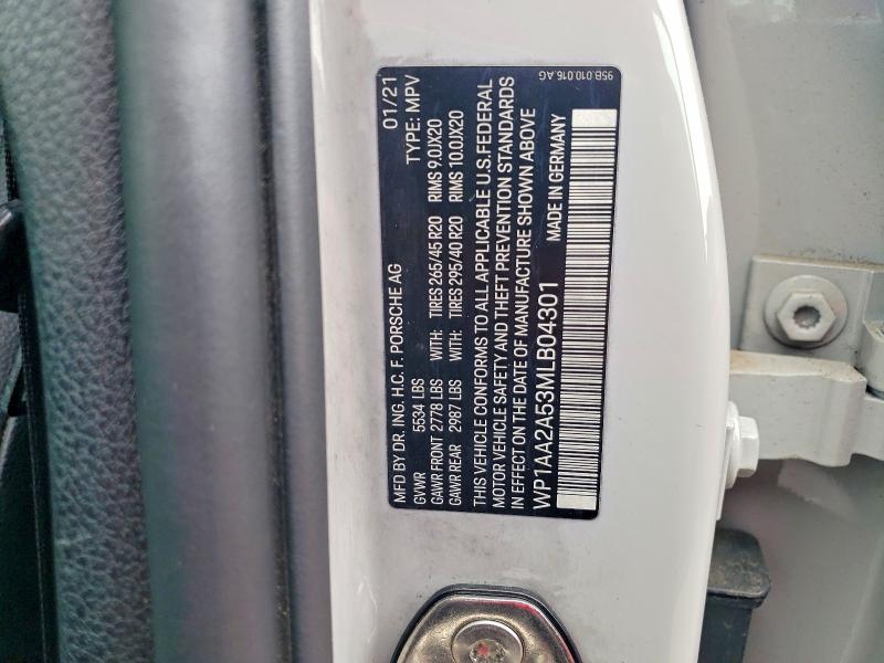 Продаж на аукціоні авто 2021 Porsche Macan, vin: WP1AA2A53MLB04301, номер лоту: 54608526