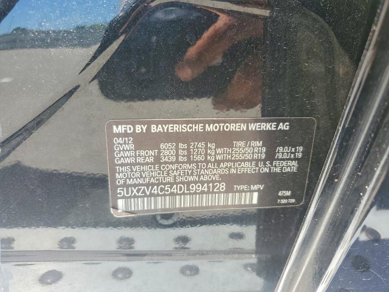 Продаж на аукціоні авто 2013 Bmw X5, vin: 5UXZV4C54DL994128, номер лоту: 53897906