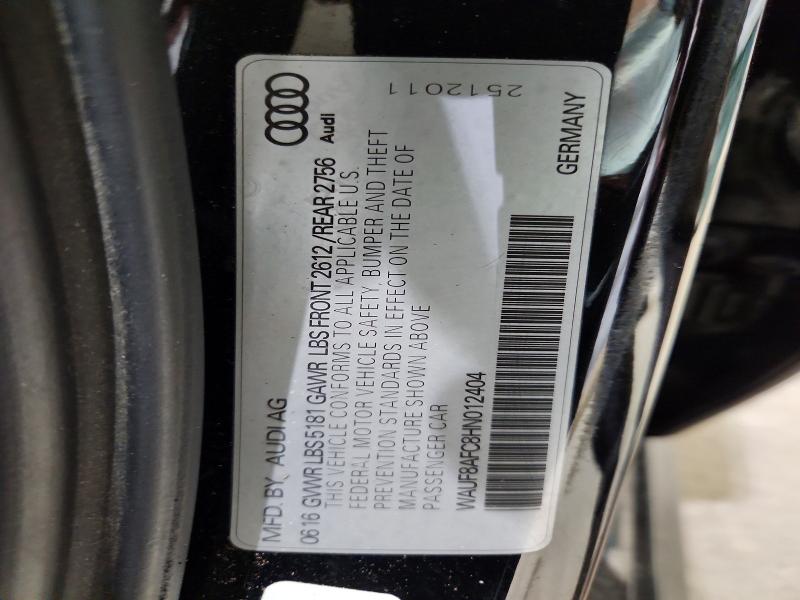 Aukcja sprzedaży 2017 Audi A6, vin: WAUF8AFC8HN012404, numer aukcji: 49511256