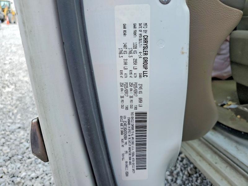52323186 :رقم المزاد ، 2C4RC1BGXER342664 vin ، 2014 Chrysler Town & Country مزاد بيع
