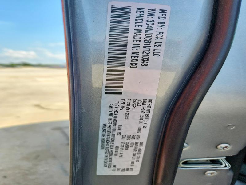 54533956 :رقم المزاد ، 3C4NJDCB1NT210348 vin ، 2022 Jeep Compass مزاد بيع