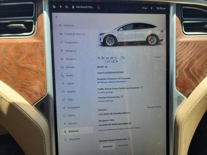 Aukcja sprzedaży 2016 Tesla Model X, vin: 5YJXCBE20GF007831, numer aukcji: 51834406