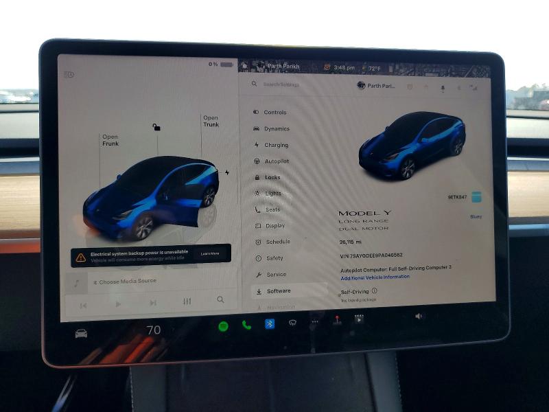 Aukcja sprzedaży 2023 Tesla Model Y, vin: 7SAYGDEE9PA046562, numer aukcji: 52917566