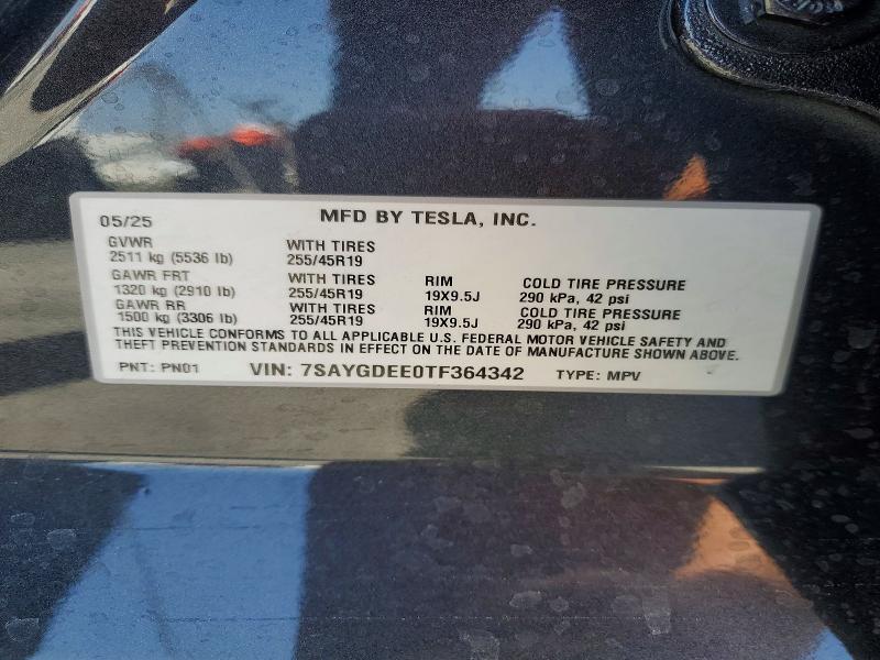Продажа на аукционе авто 2026 Tesla Model Y, vin: 7SAYGDEE0TF364342, номер лота: 53473186