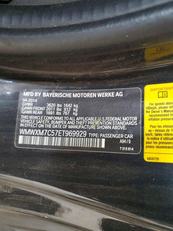 Продажа на аукционе авто 2014 Mini Cooper, vin: WMWXM7C57ET969929, номер лота: 53438116