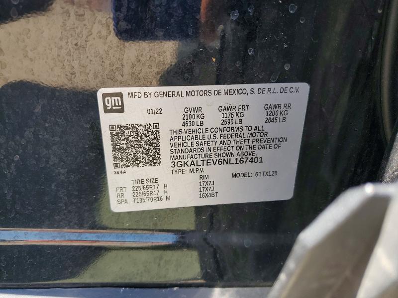 2022 Gmc Terrain მანქანა იყიდება აუქციონზე, vin: 3GKALTEV6NL167401, აუქციონის ნომერი: 52964516