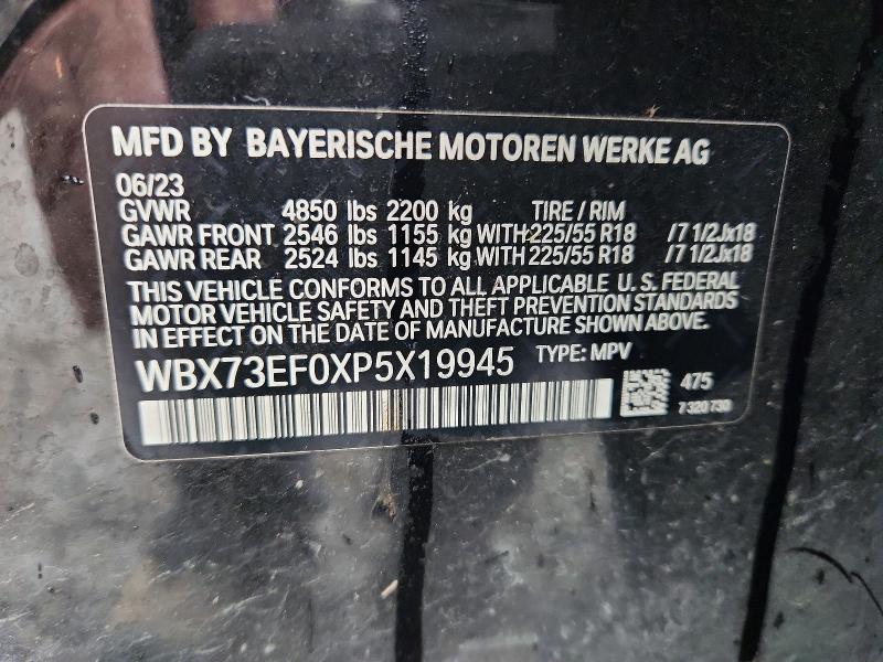 Aukcja sprzedaży 2023 Bmw X1, vin: WBX73EF0XP5X19945, numer aukcji: 51914186