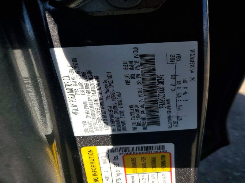 Продажа на аукционе авто 2019 Ford Fusion, vin: 3FA6P0CDXKR138349, номер лота: 54371596