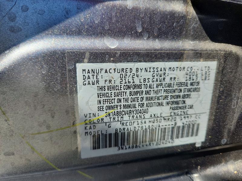 Продажа на аукционе авто 2024 Nissan Sentra, vin: 3N1AB8CV4RY304040, номер лота: 53303296