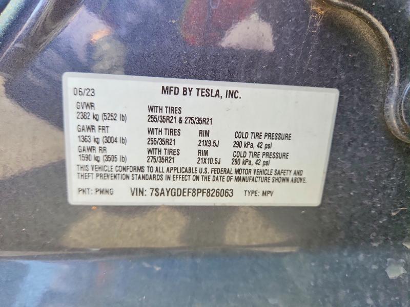Aukcja sprzedaży 2023 Tesla Model Y, vin: 7SAYGDEF8PF826063, numer aukcji: 51301326