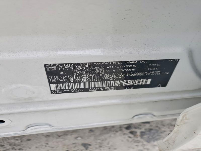 Aukcja sprzedaży 2025 Toyota Rav4, vin: 2T3C1RFV9SW433428, numer aukcji: 51980246