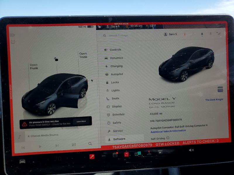Aukcja sprzedaży 2024 Tesla Model Y, vin: 7SAYGAEE8RF080979, numer aukcji: 52012706